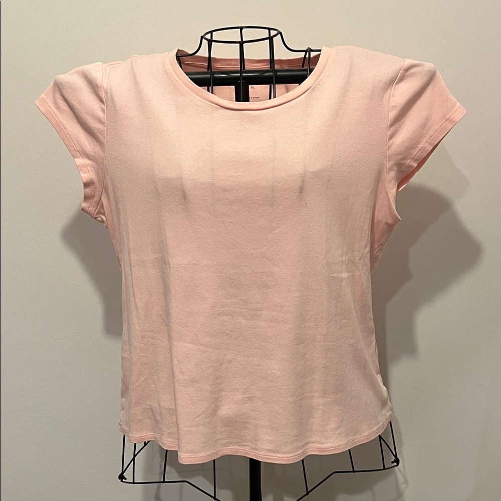 Liz Claiborne Light Pink Short Sleeve Tee